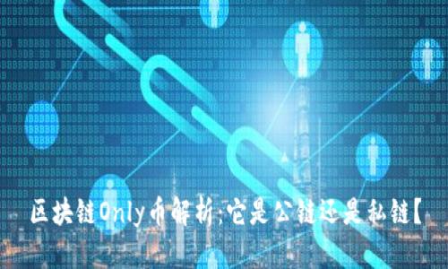 区块链Only币解析:它是公链还是私链?